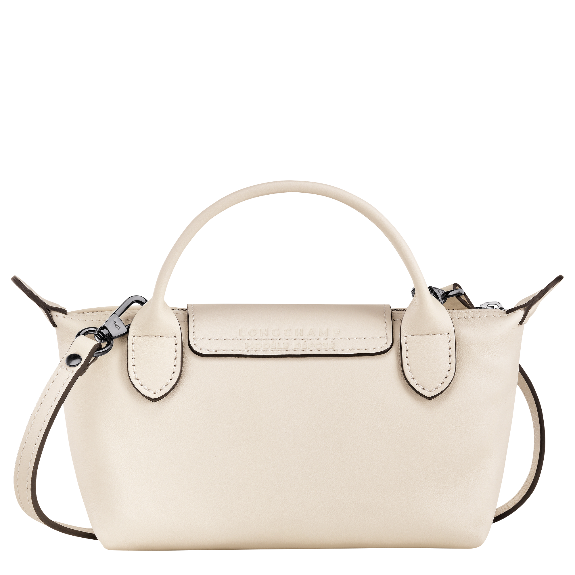 Le Pliage Xtra XS Mini Deri El Çantası Ekru