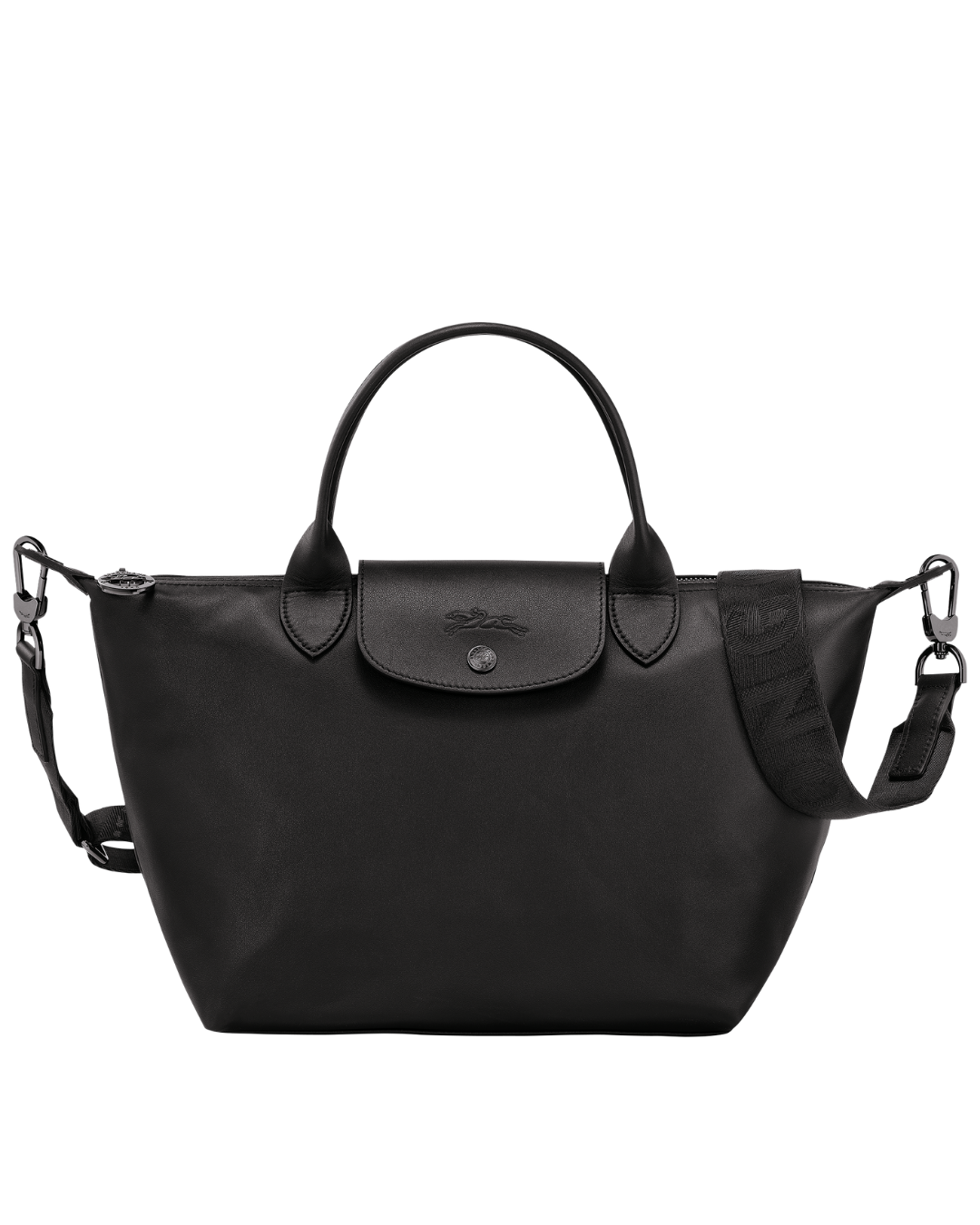 Le Pliage Xtra Small Leather Handbag Black