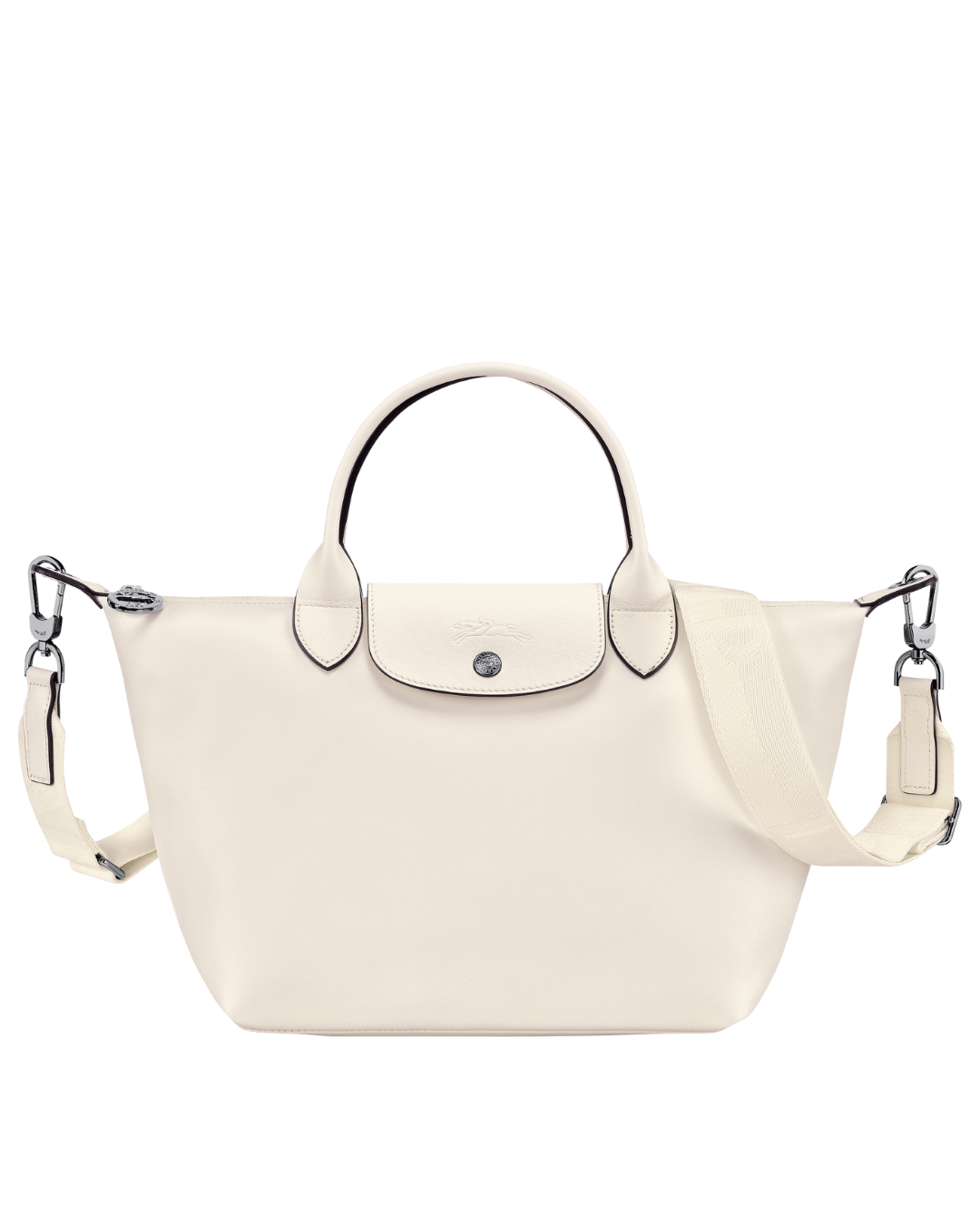 Le Pliage Xtra Small Leather Handbag Ecru