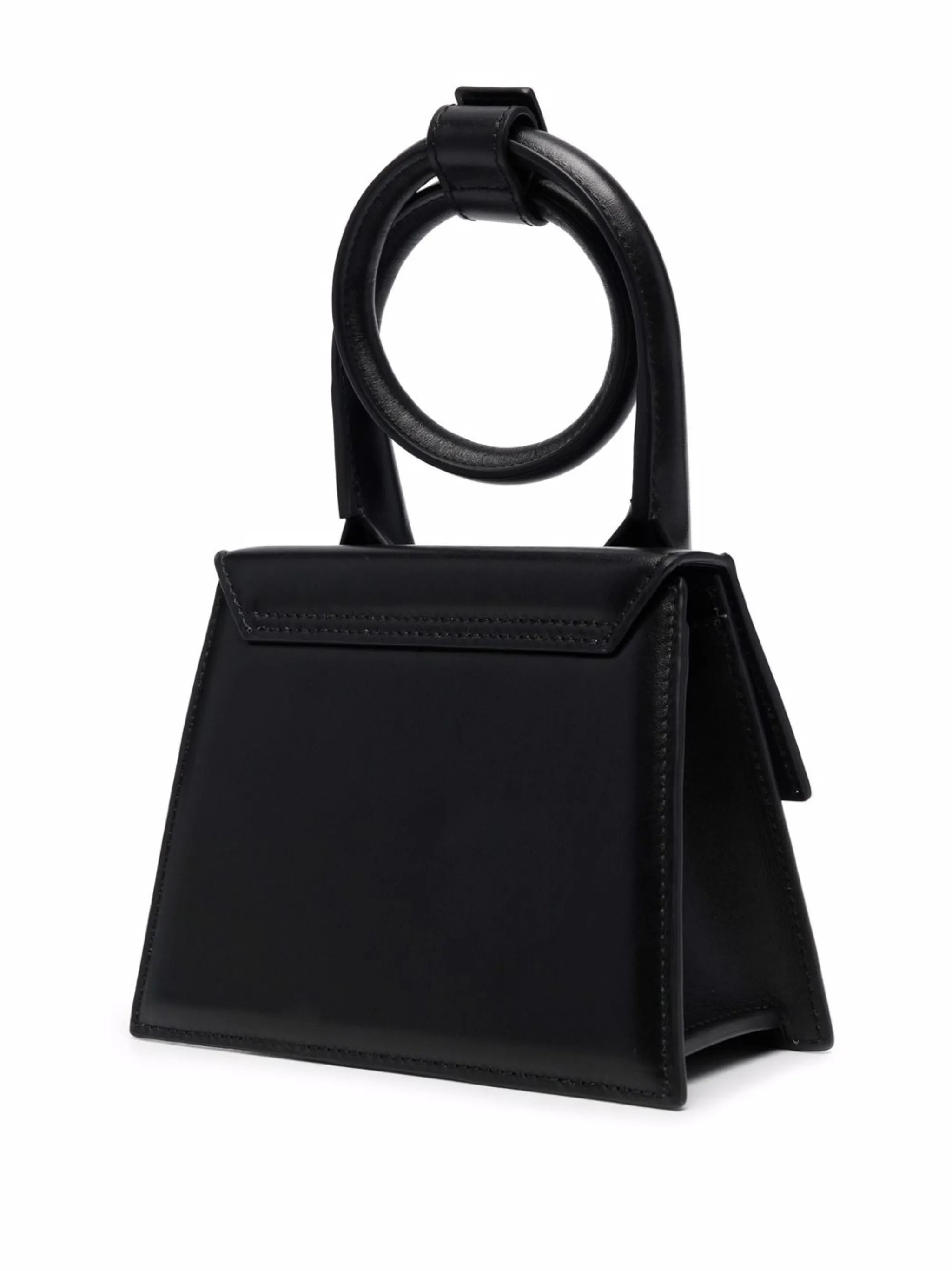 Le Chiquito Shiny Leather Tote Bag Black