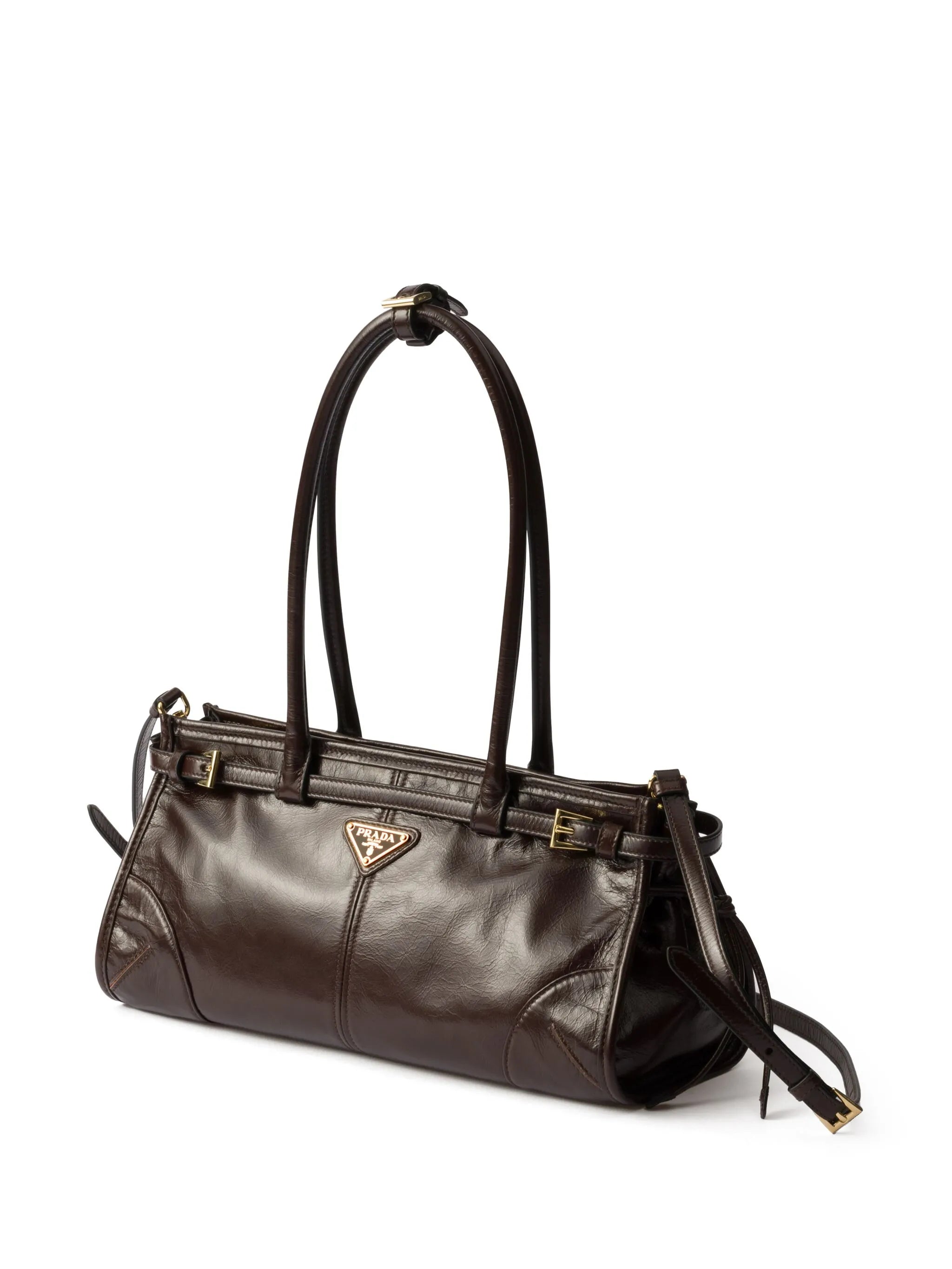 Bonnie Medium Leather Bag Dark Brown