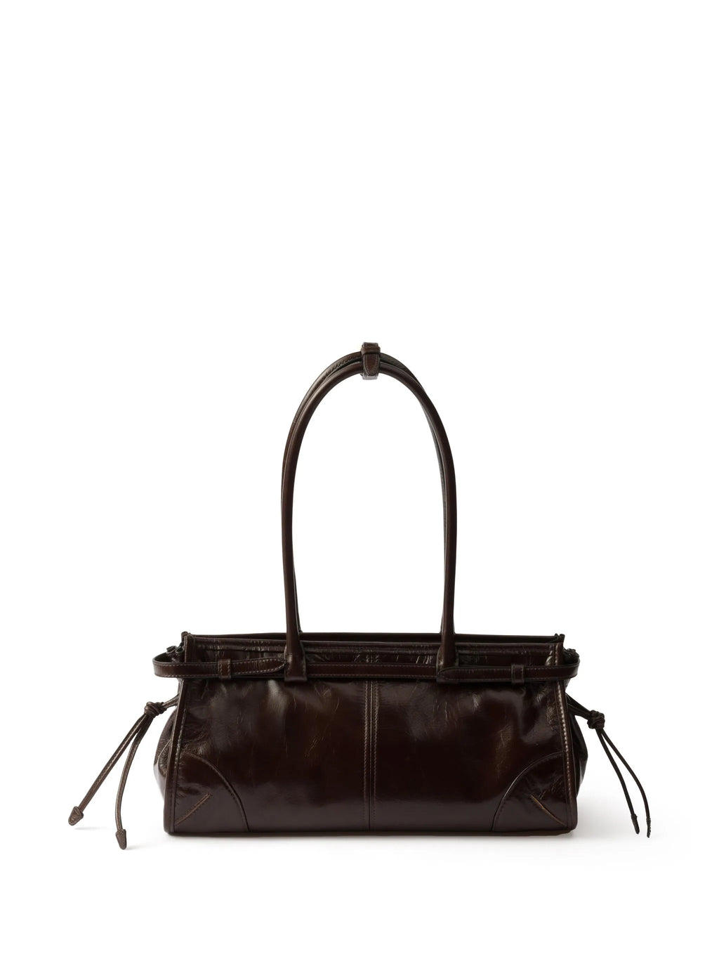 Bonnie Medium Leather Bag Dark Brown