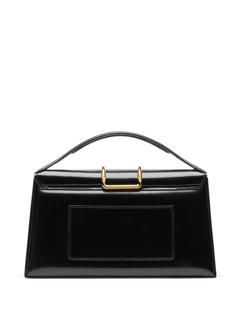 Le Grand Bambino Shiny Leather Tote Bag Black