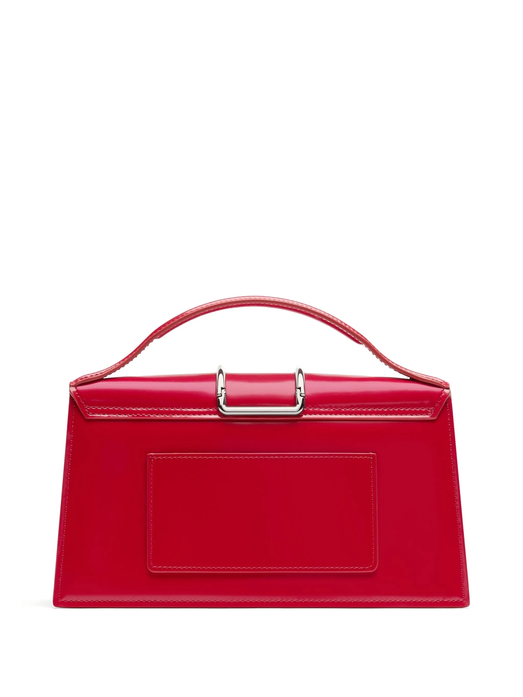 Le Grand Bambino Shiny Leather Tote Bag Cherry Red