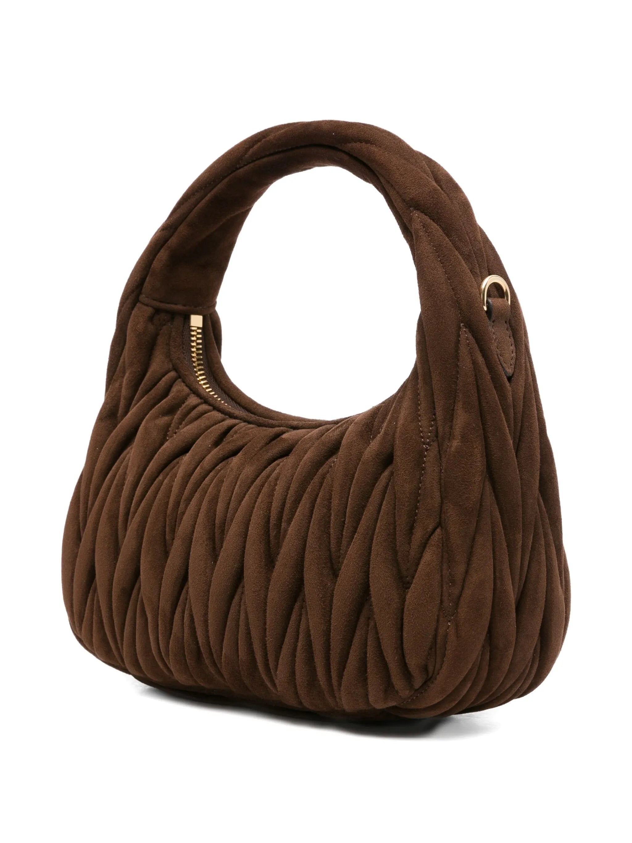 Wander Quilted Leather Tote Bag Bitter Coffee