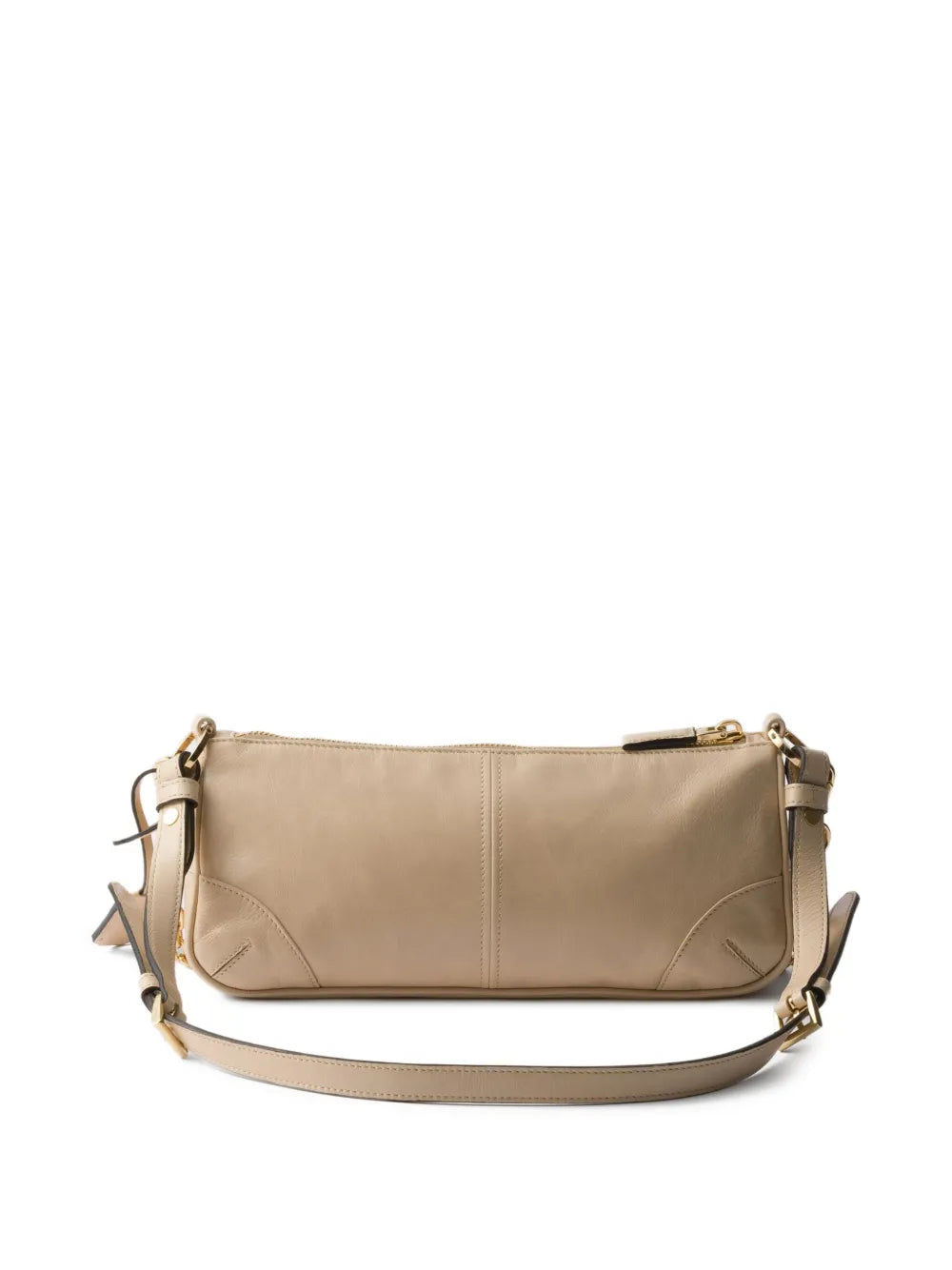 Medium Re-Edition Leather Shoulder Bag Beige