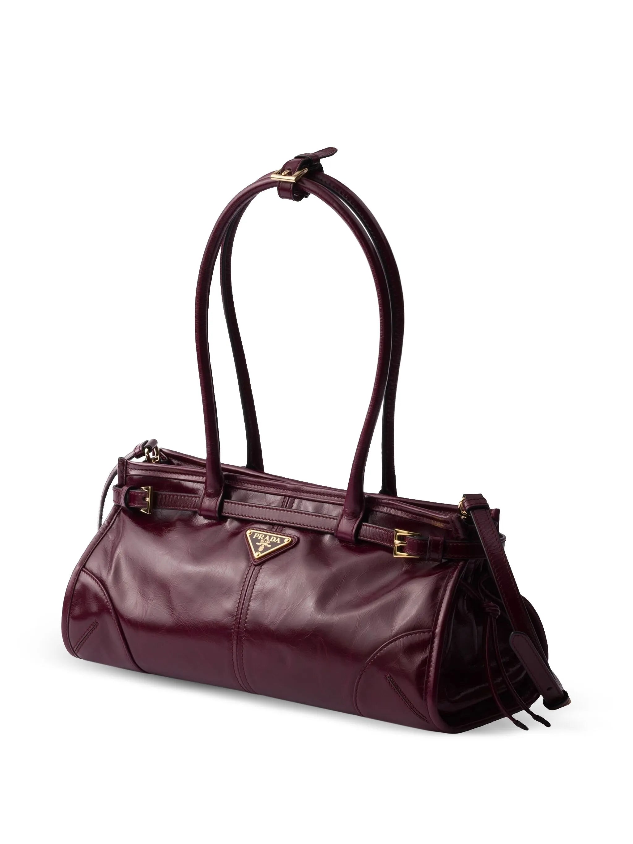 Bonnie Medium Leather Bag Burgundy