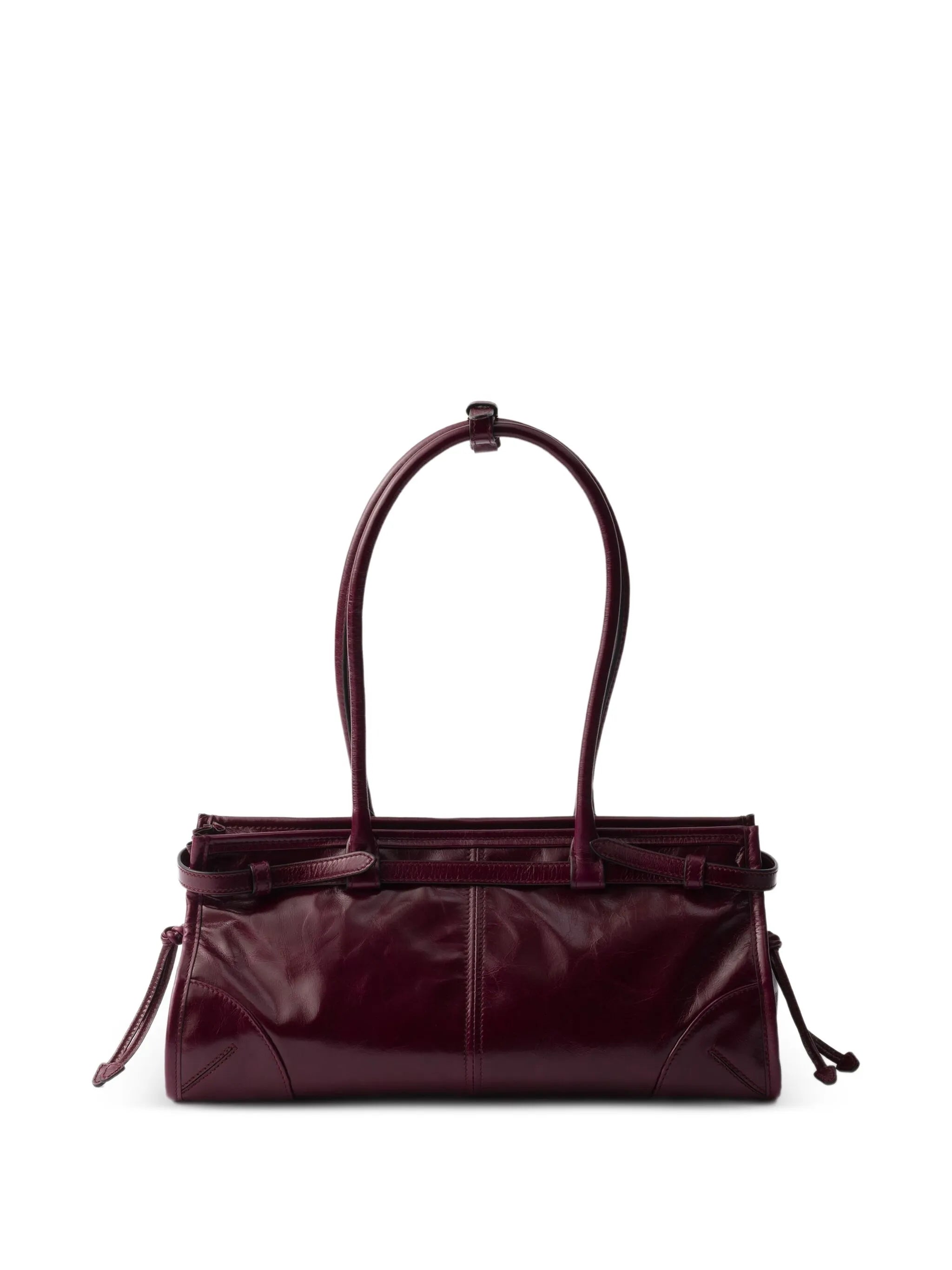 Bonnie Medium Leather Bag Burgundy