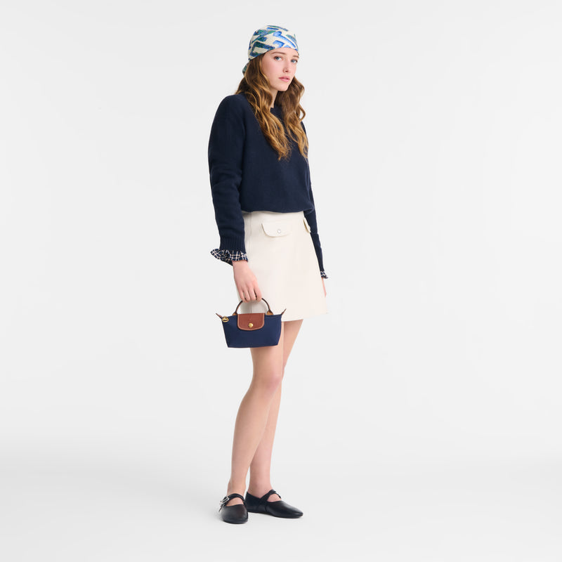 Le Pliage Original Mini Handbag Navy Blue (Crossbody)