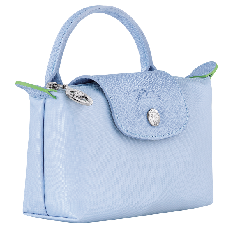 Le Pliage Green Mini El Çantası Gök Mavisi (Çapraz Askılı)