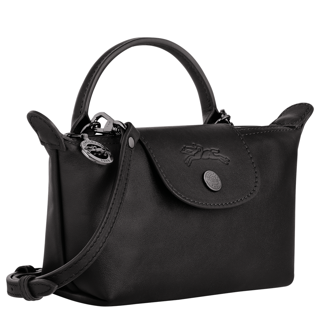 Le Pliage Xtra XS Mini Leather Handbag Black