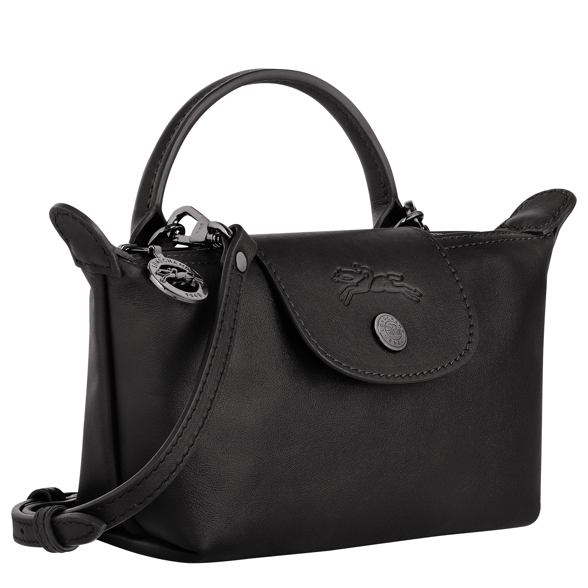 Le Pliage Xtra XS Mini Deri El Çantası Siyah