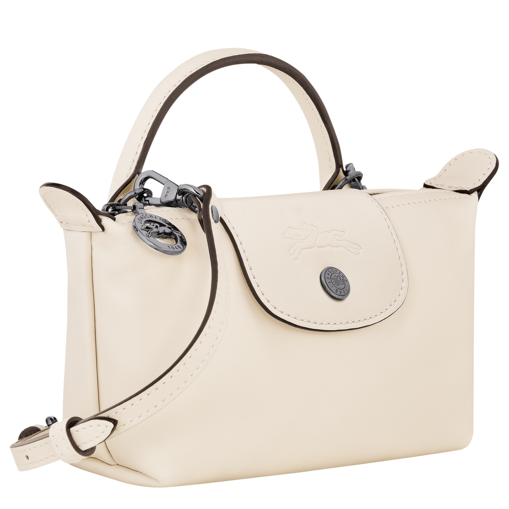 Le Pliage Xtra XS Mini Leather Handbag Ecru
