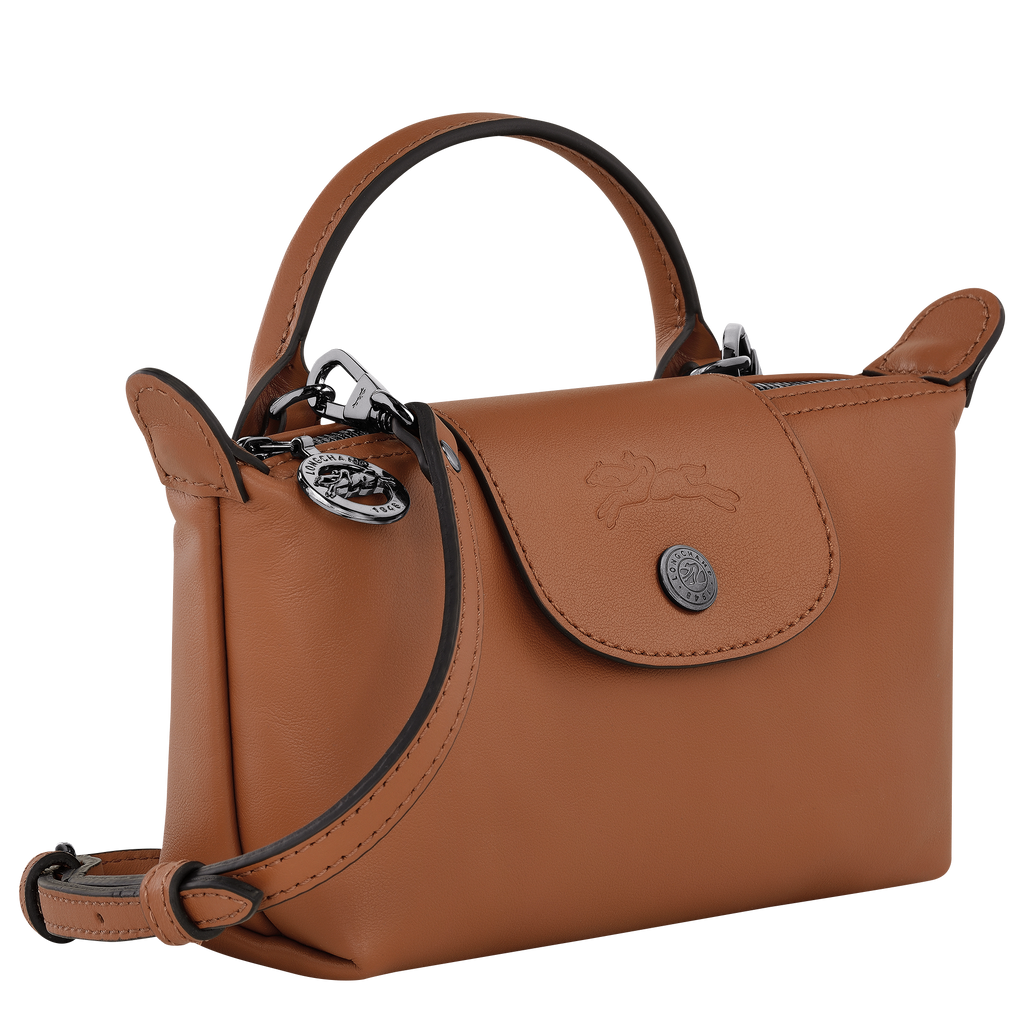 Le Pliage Xtra XS Mini Leather Handbag Cognac