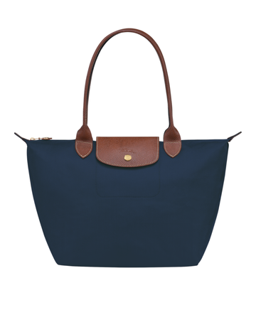 Le Pliage Original Medium Tote Bag Navy Blue
