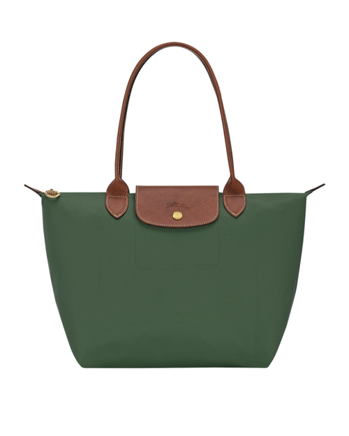Le Pliage Original Medium Tote Bag British Green