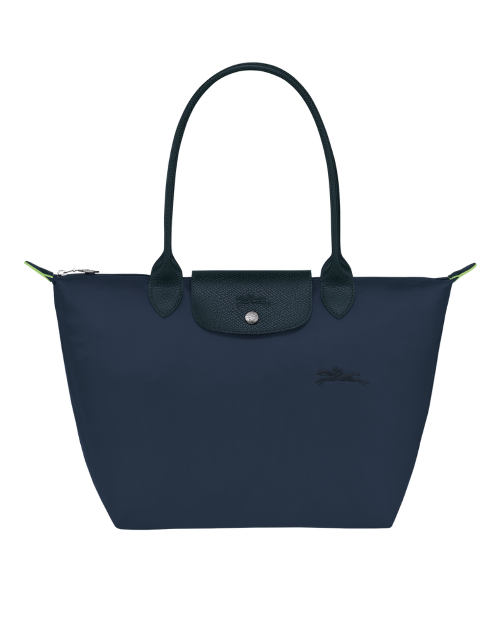 Le Pliage Green Medium Tote Bag Navy Blue
