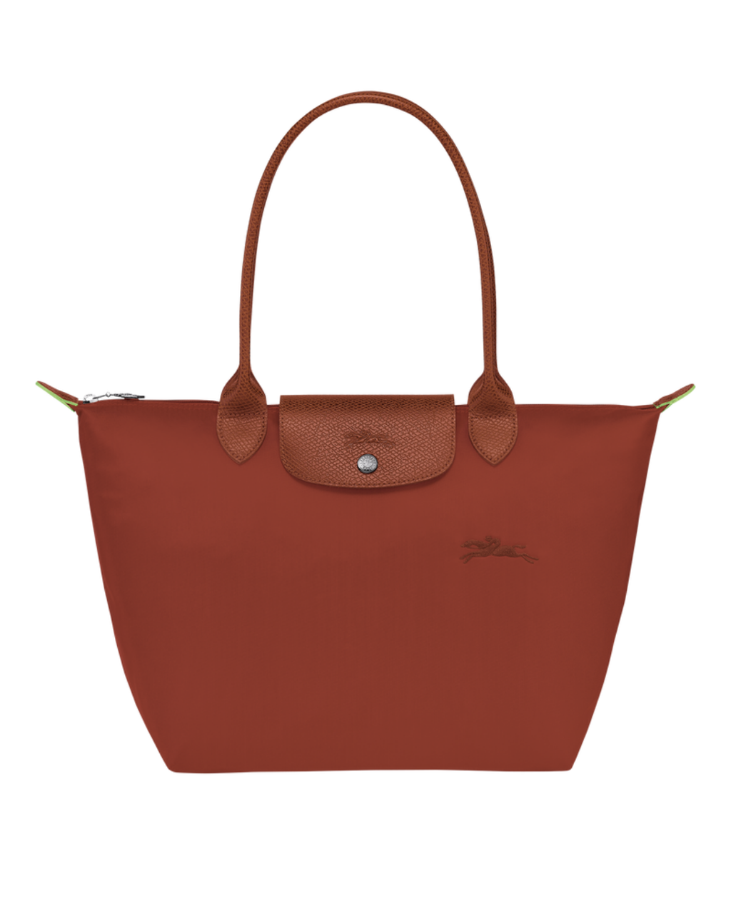 Le Pliage Green Medium Tote Bag Chestnut