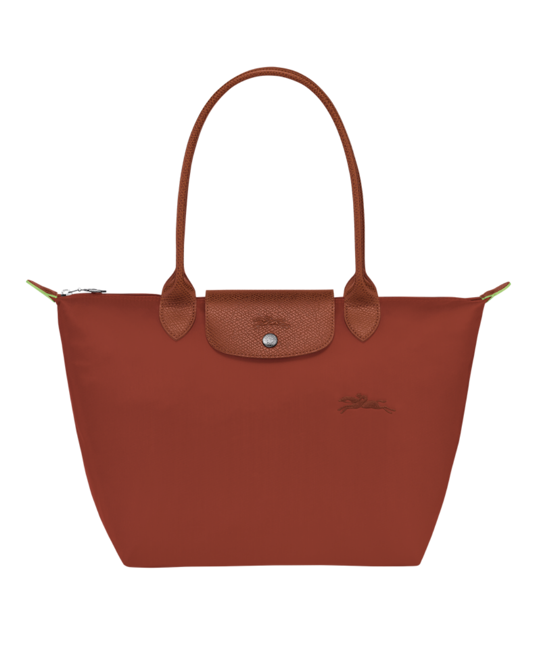 Le Pliage Green Medium Tote Bag Chestnut