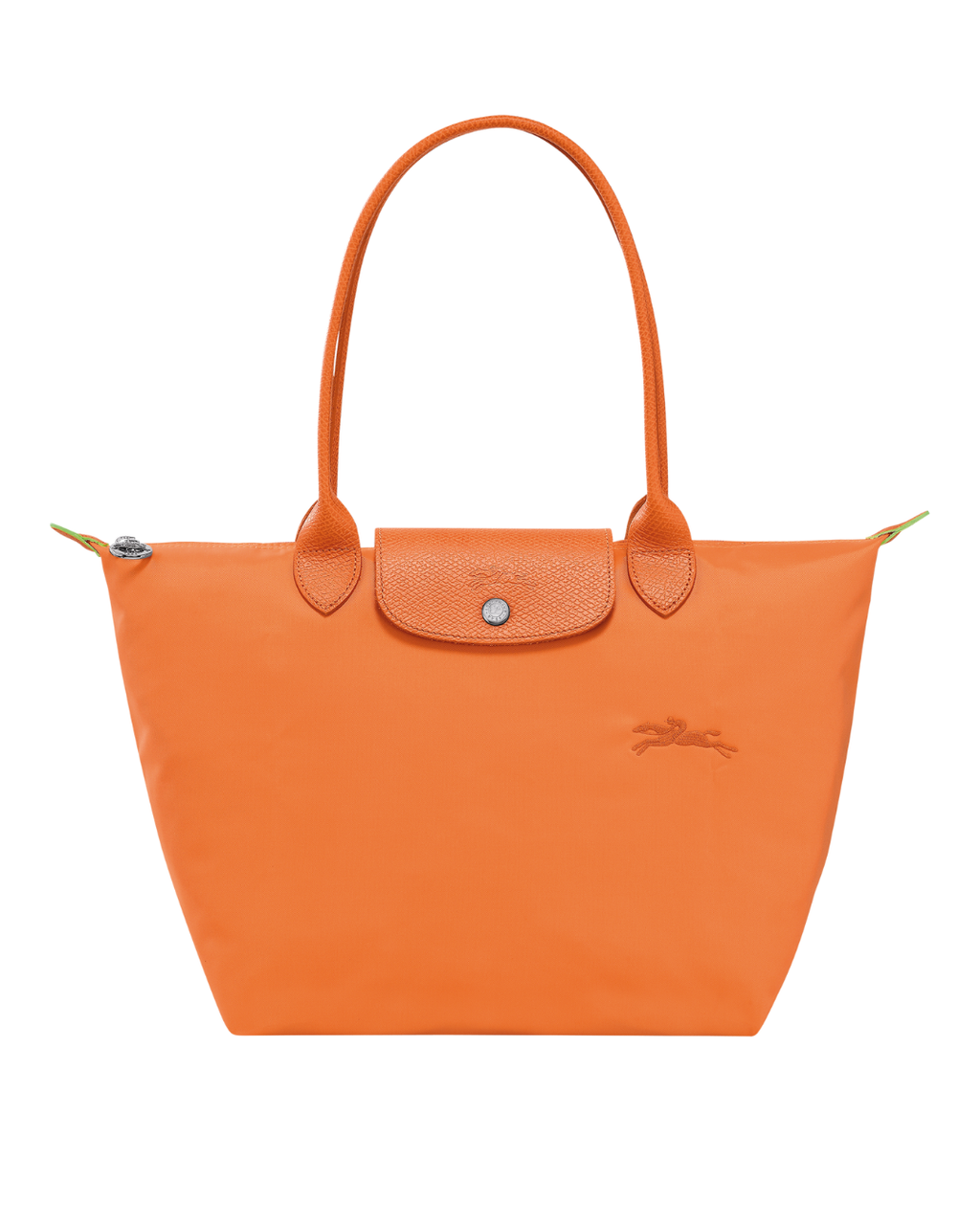 Le Pliage Green Medium Tote Bag Orange