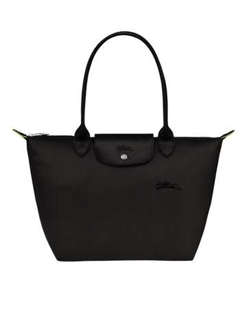 Le Pliage Green Medium Tote Bag Black