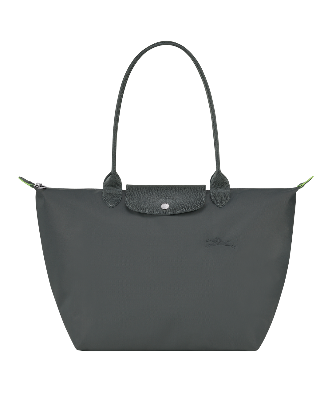 Le Pliage Green Large Tote Bag Graphite Gray