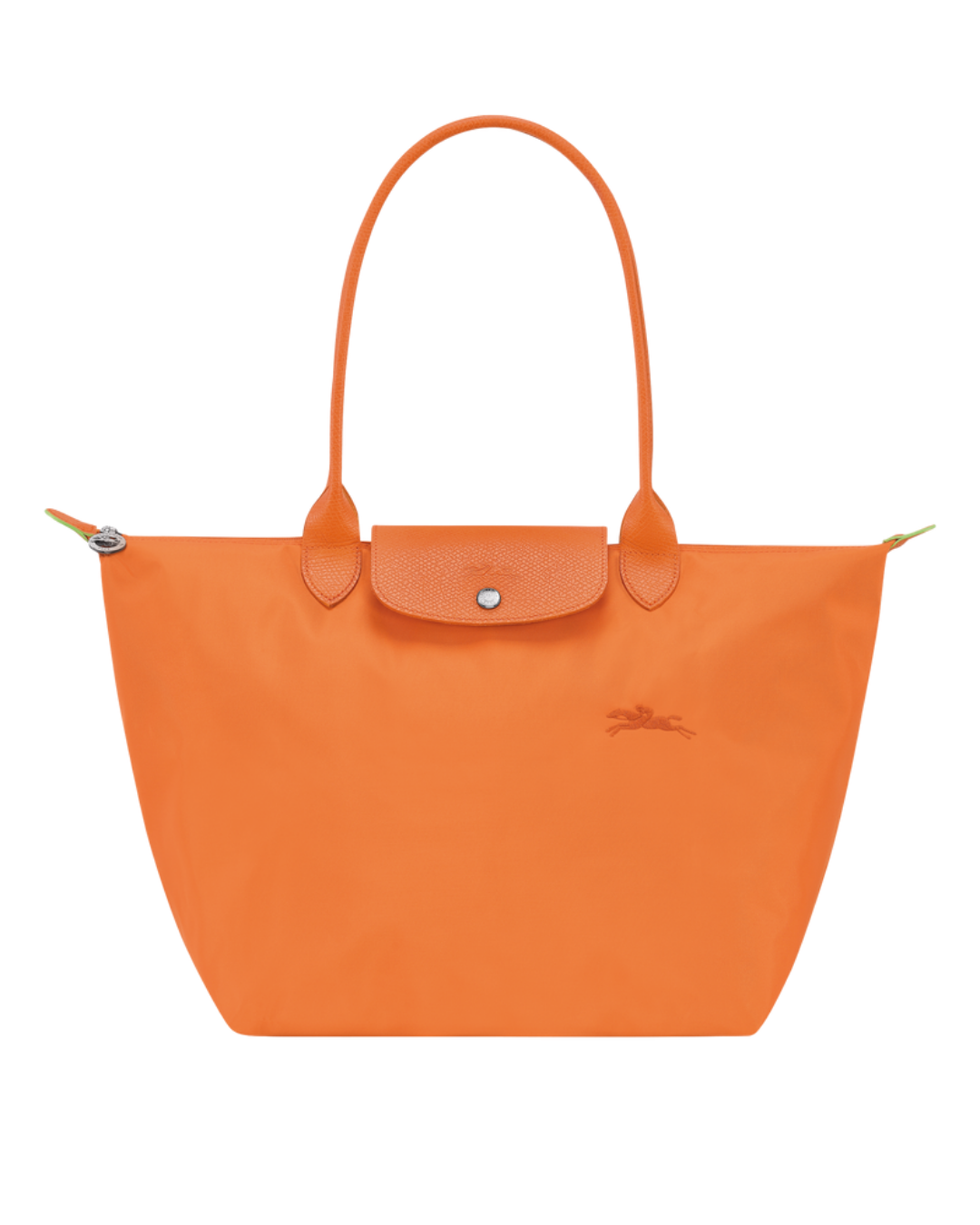 Le Pliage Green Large Tote Bag Orange