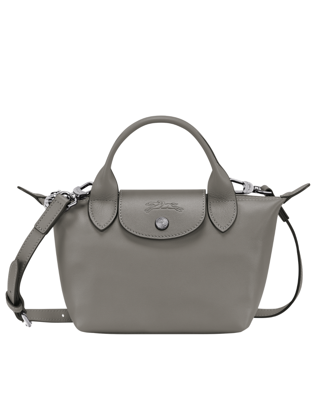 Le Pliage Xtra XS Leather Handbag Sand Beige
