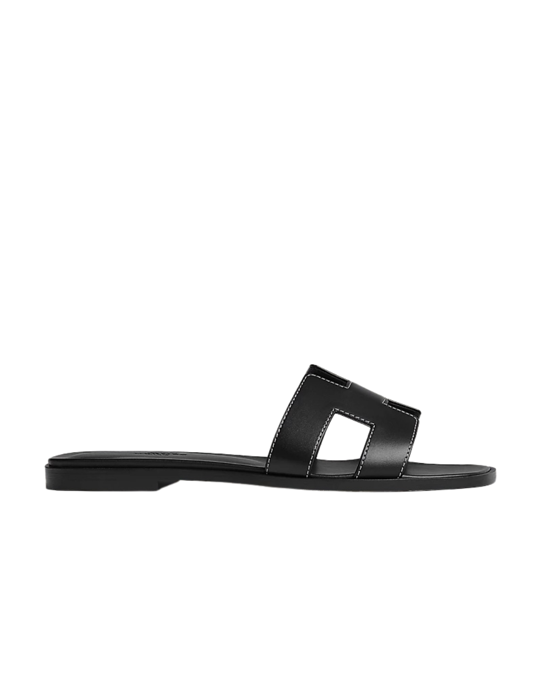 Oran Leather Slippers Black