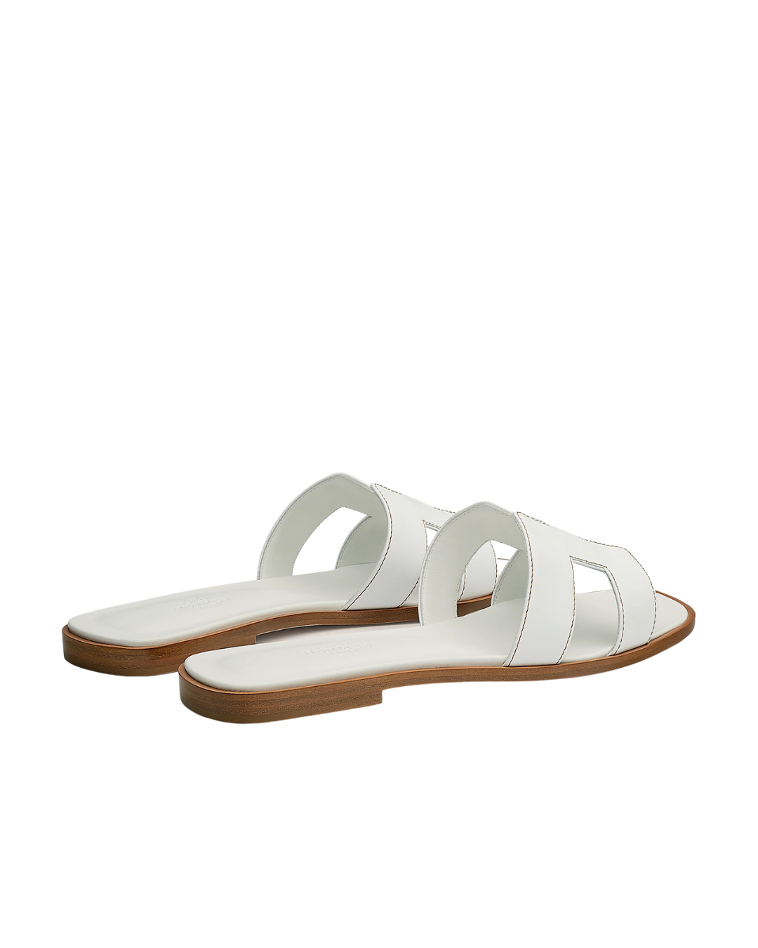 Oran Leather Slippers White