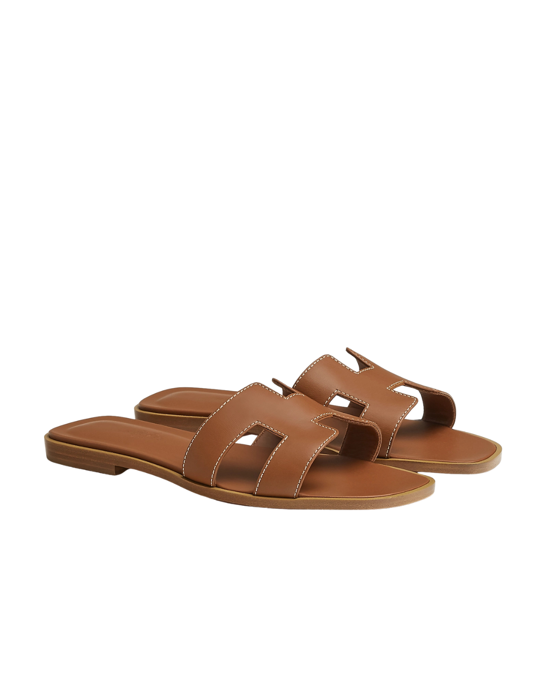 Oran Leather Slippers Tan