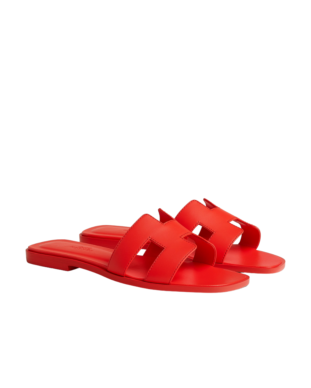 Oran Leather Slippers Grenadine Red