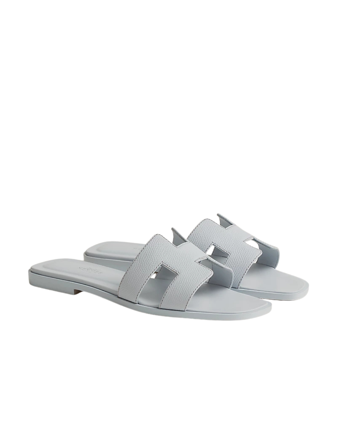 Oran Leather Slippers Glacier Blue