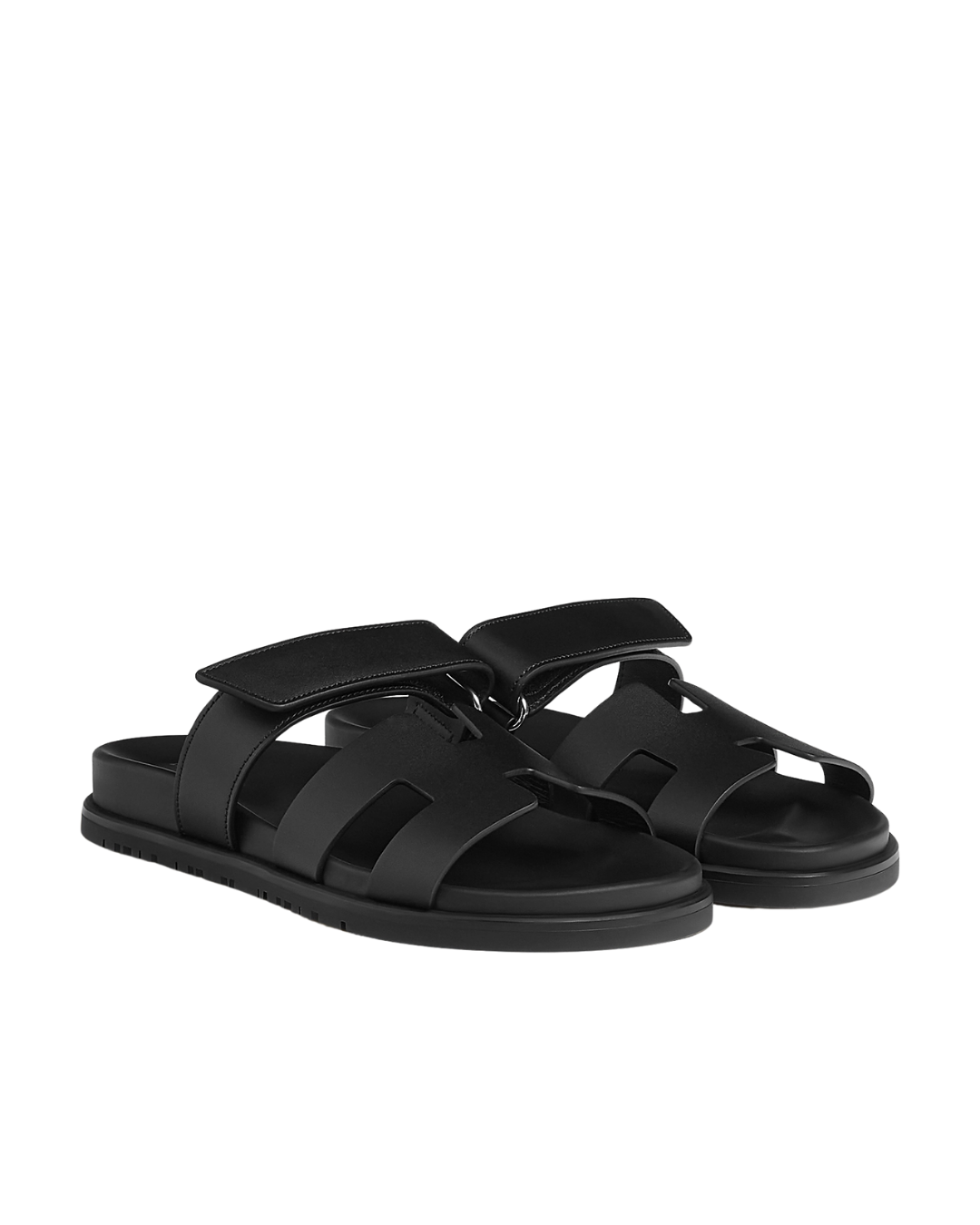 Chypre Leather Slippers Black