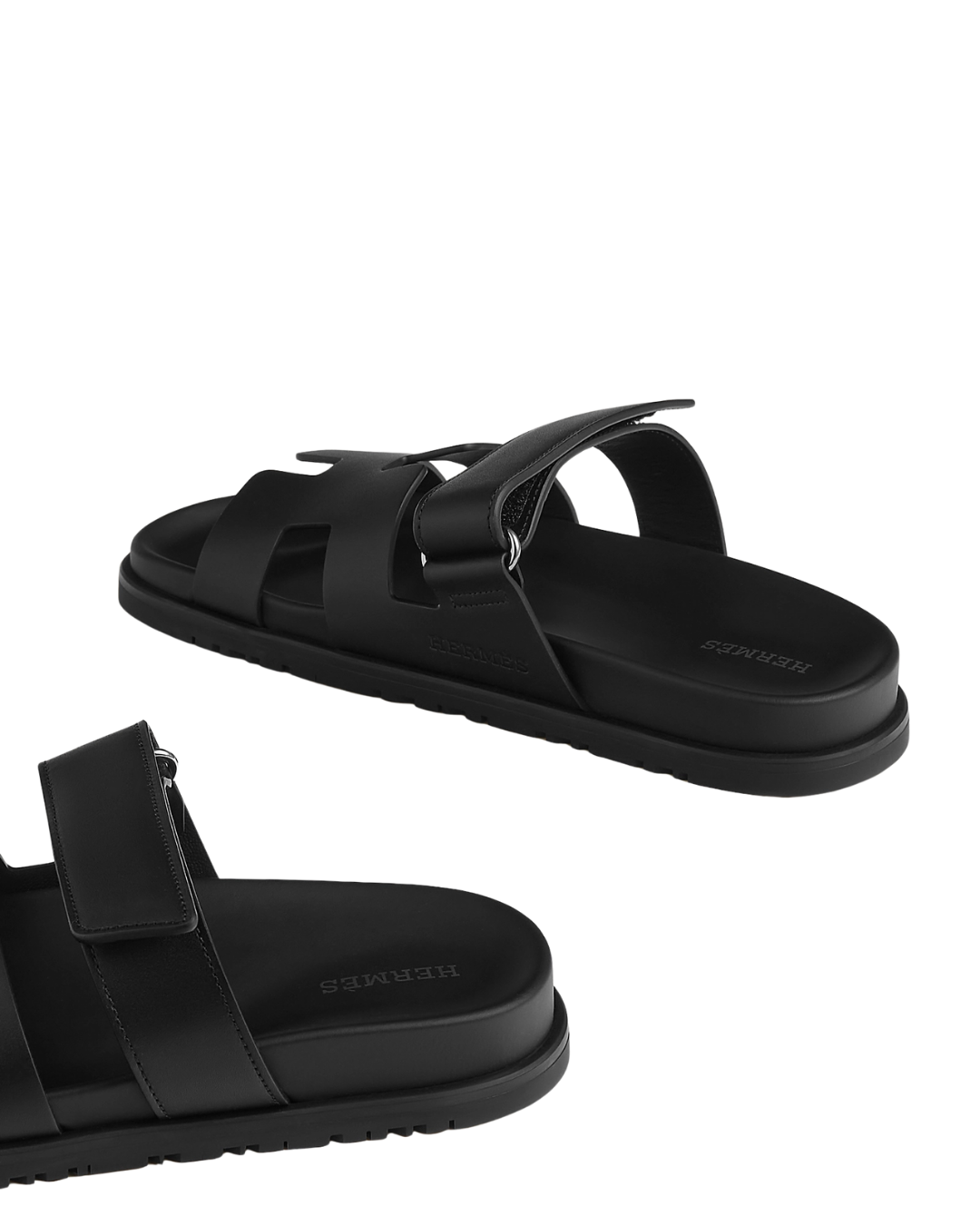 Chypre Leather Slippers Black