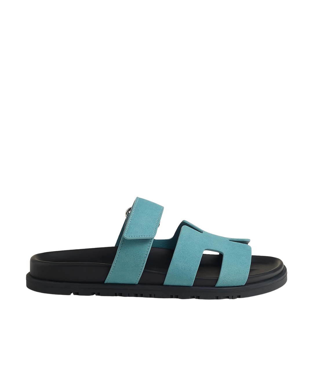 Chypre Leather Slippers Mineral Blue