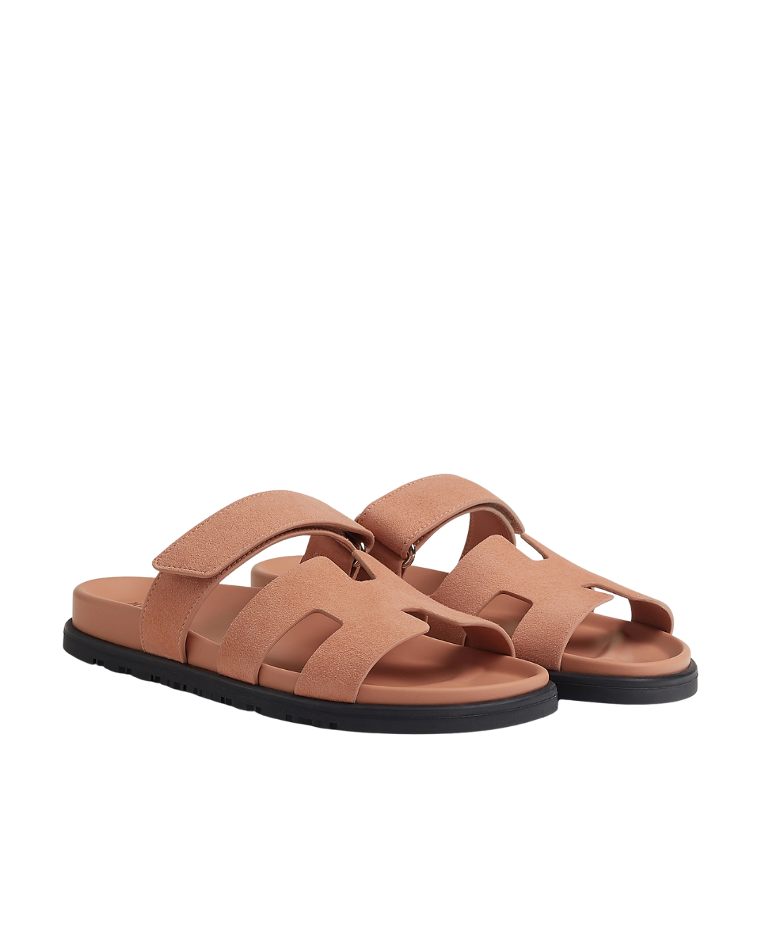 Chypre Leather Slippers Peach/Beige