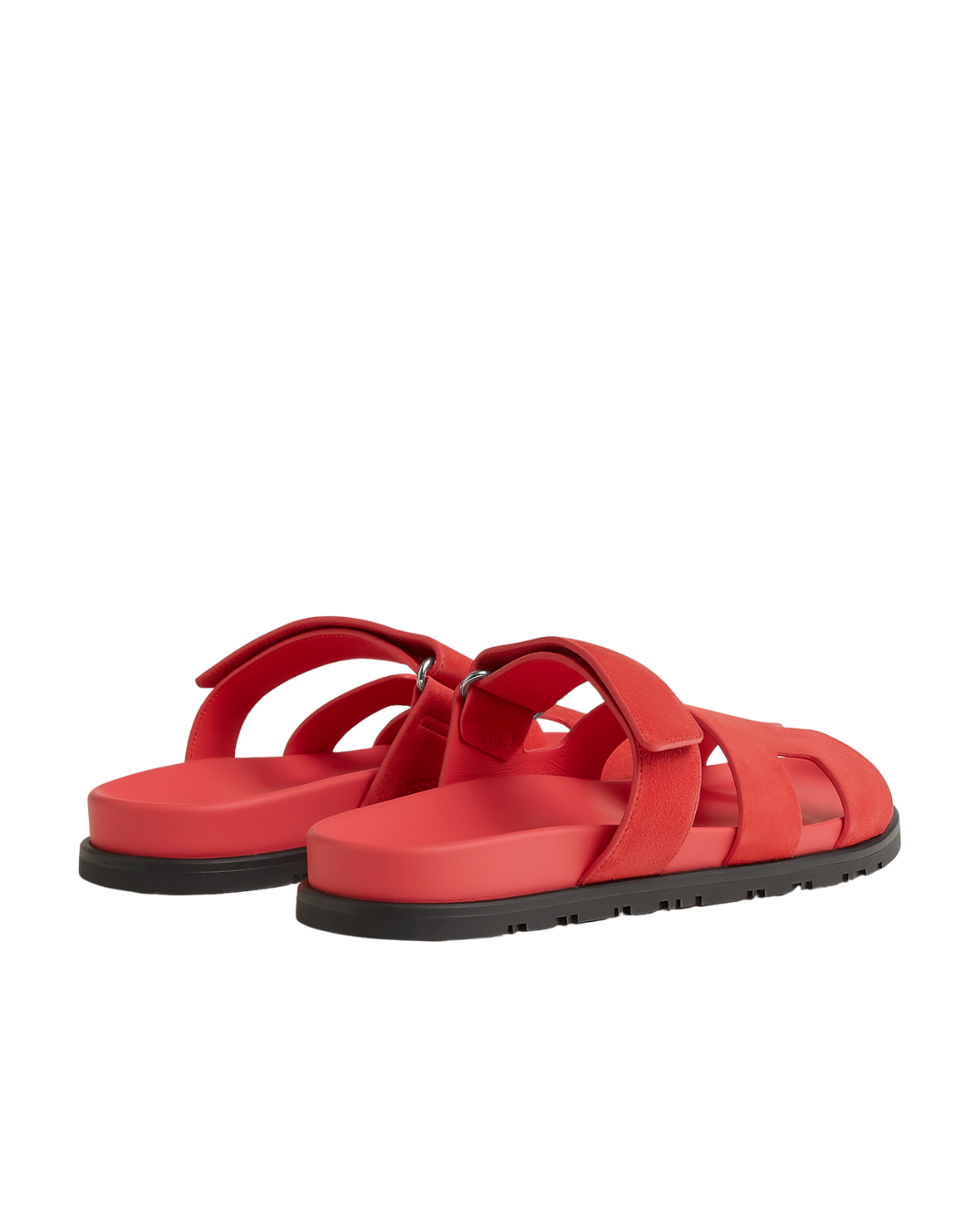 Chypre Leather Slippers Vivid Coral Pink