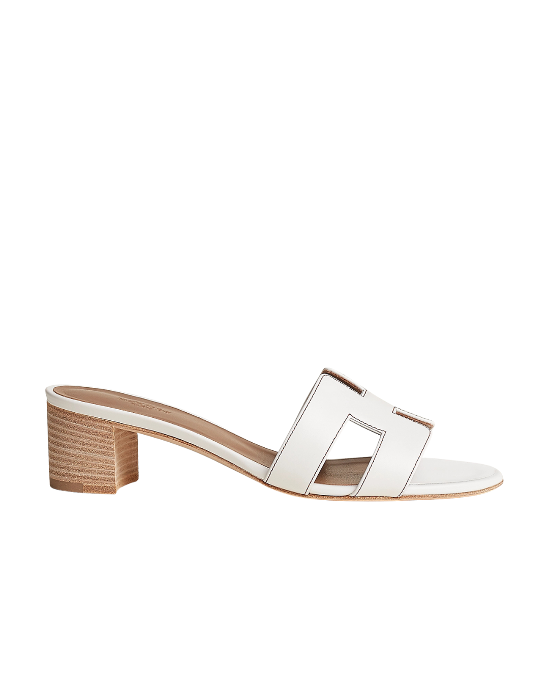 Oasis Leather Slippers White