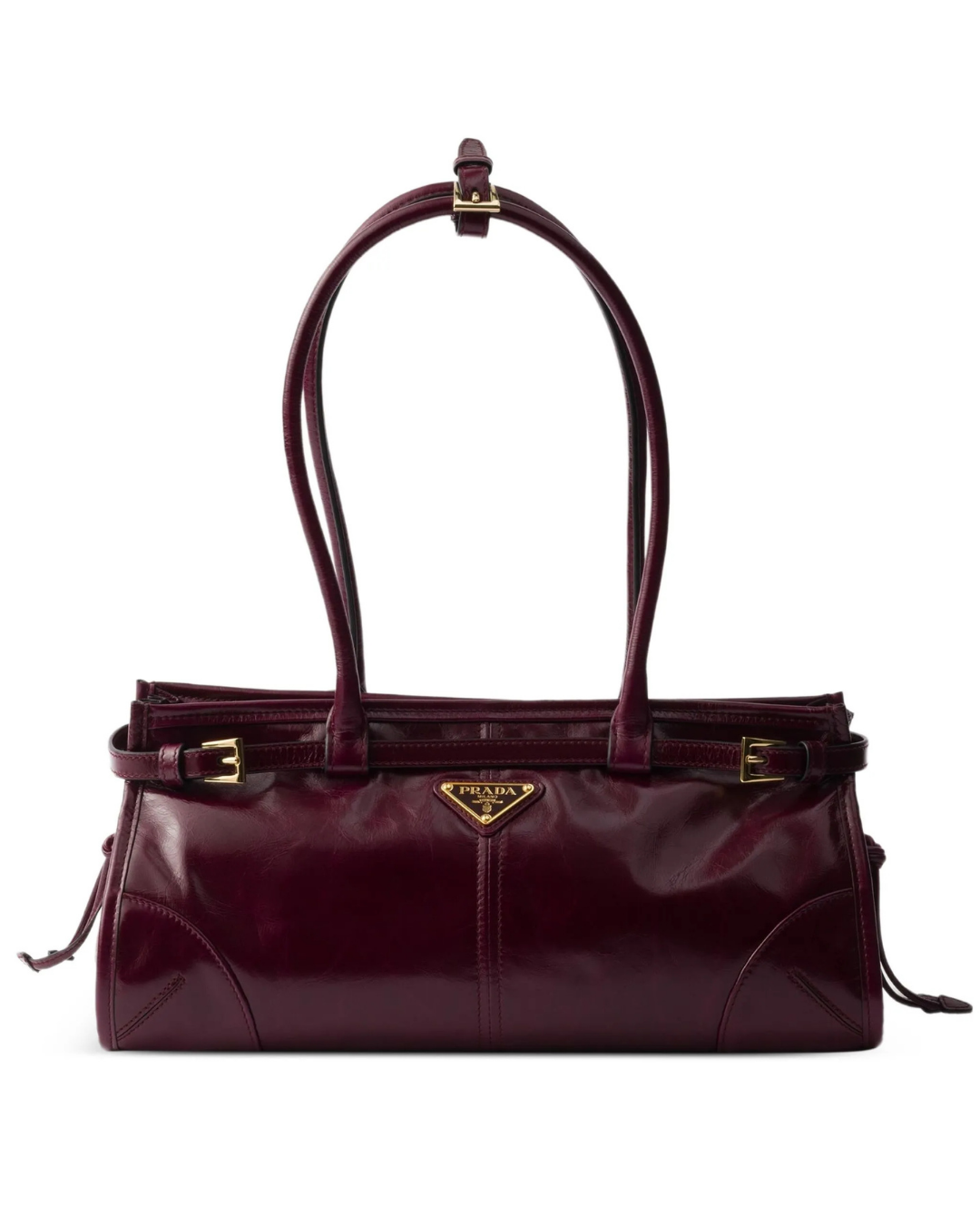 Bonnie Medium Leather Bag Burgundy
