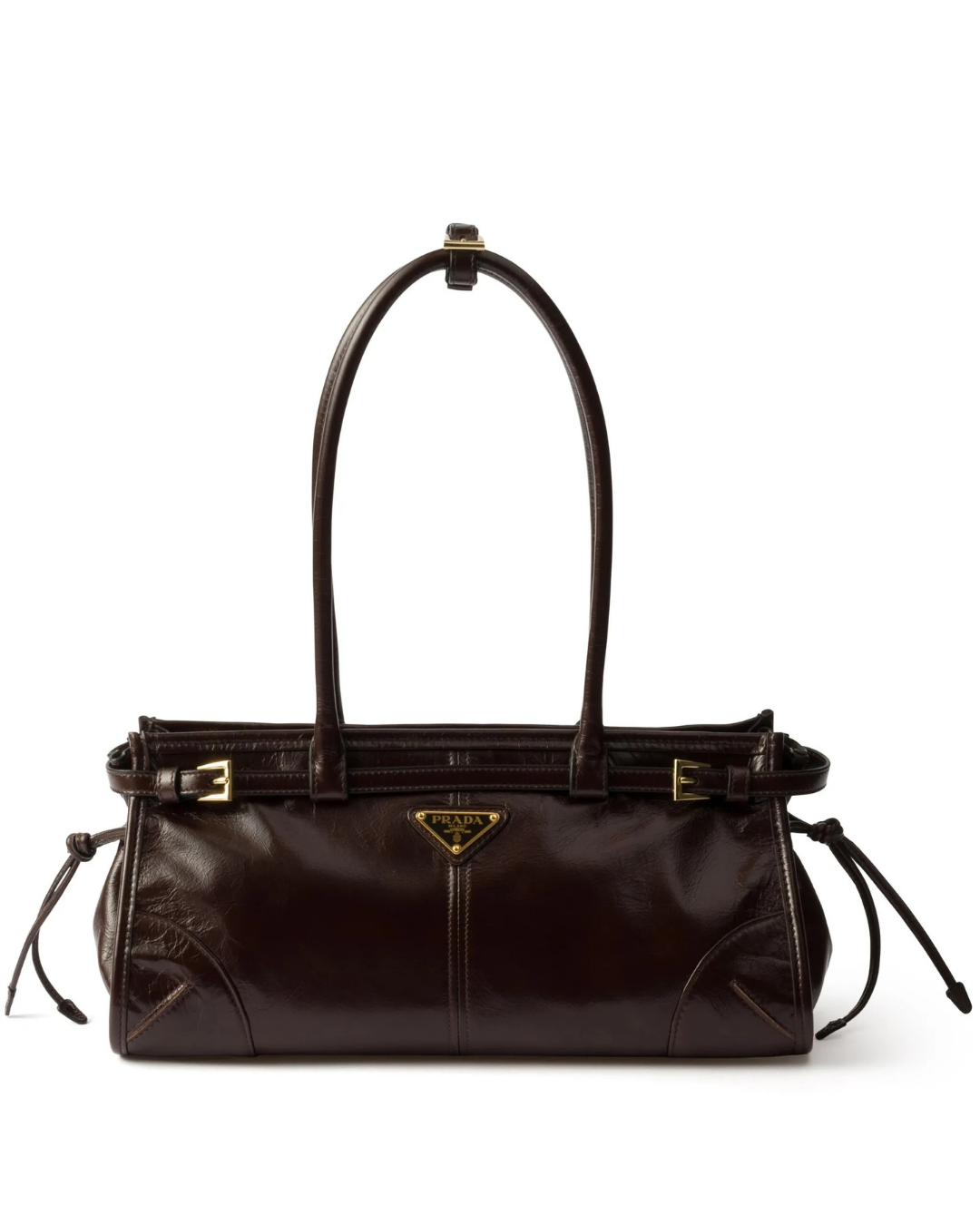 Bonnie Medium Leather Bag Dark Brown