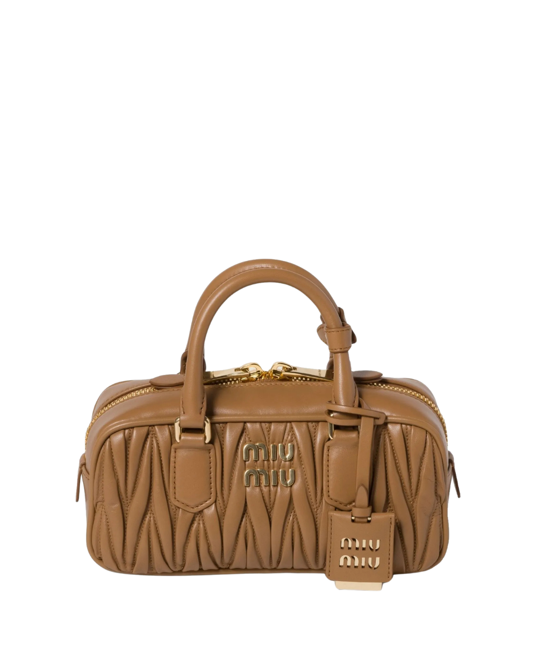Arcadie Quilted Leather Tote Bag Tan