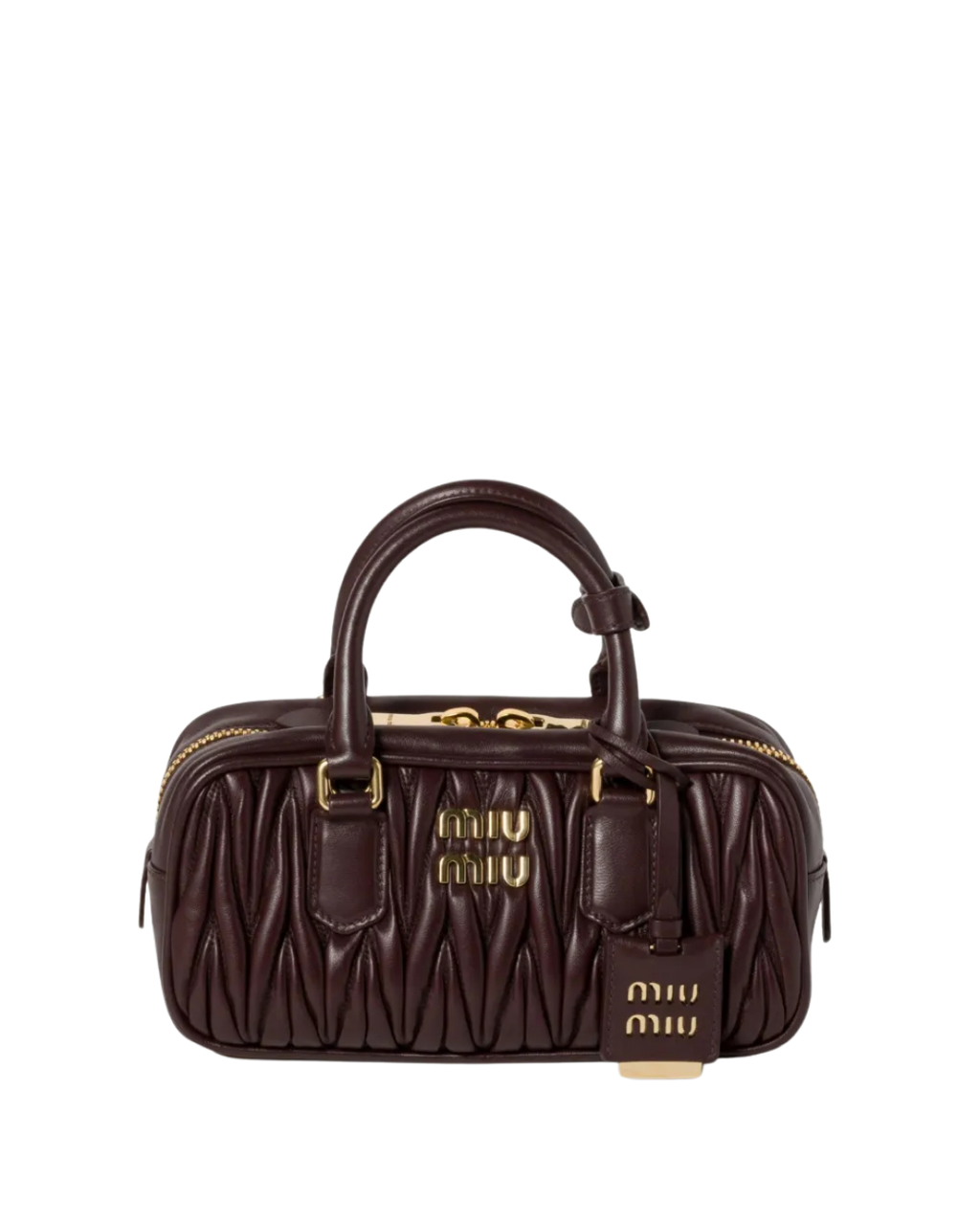 Arcadie Quilted Leather Tote Bag Bitter Coffee