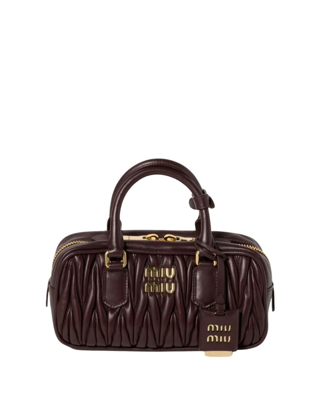 Arcadie Quilted Leather Tote Bag Bitter Coffee