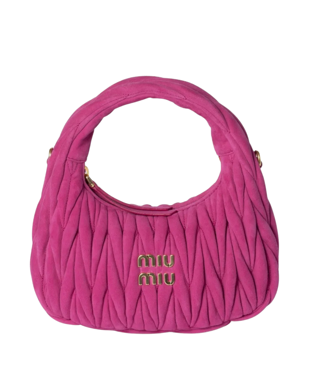 Wander Kapitone Deri Tote Çanta Neon Pembe