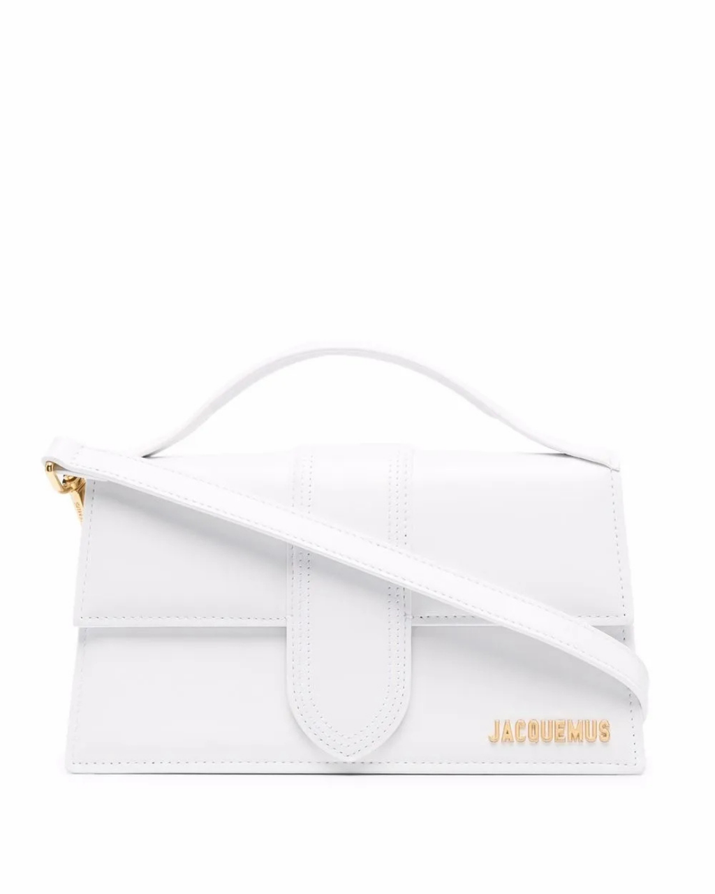 Le Grand Bambino Leather Tote Bag White