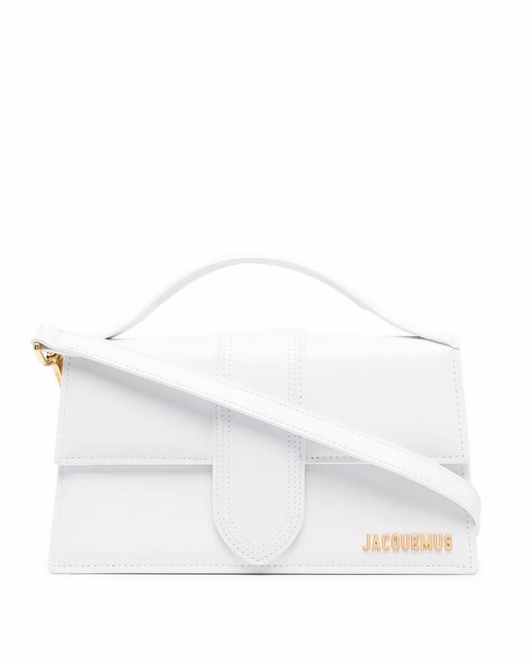 Le Grand Bambino Leather Tote Bag White