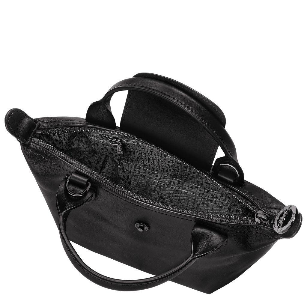 Le Pliage Xtra XS Leather Handbag Black