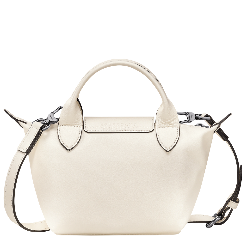Le Pliage Xtra XS Leather Handbag Ecru
