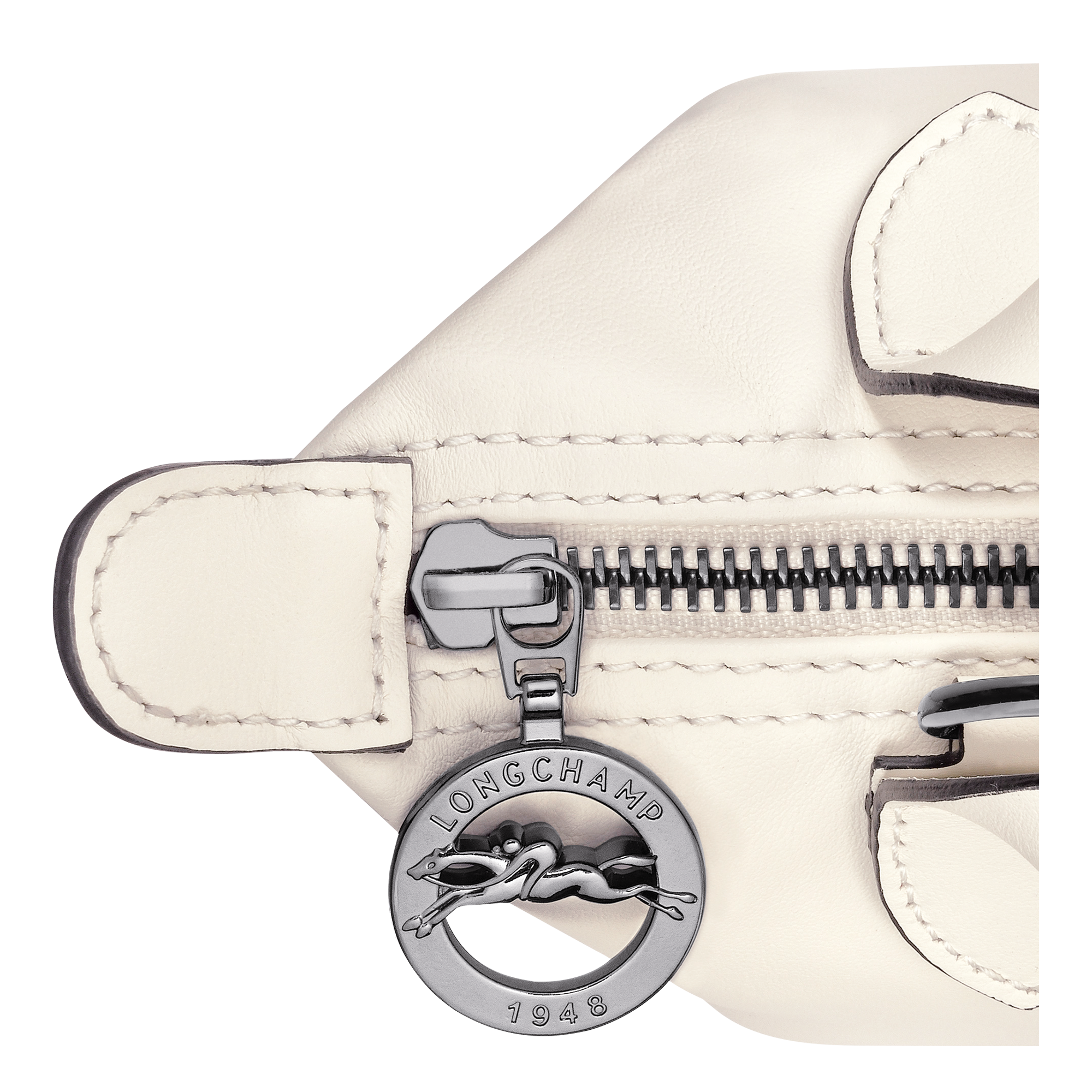 Le Pliage Xtra XS Leather Handbag Ecru